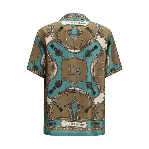 Dolce & Gabbana Multicolor Silk Pattern Shirt
