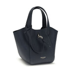 Giorgio Armani Blue Calf Leather Bos Taurus Handbag
