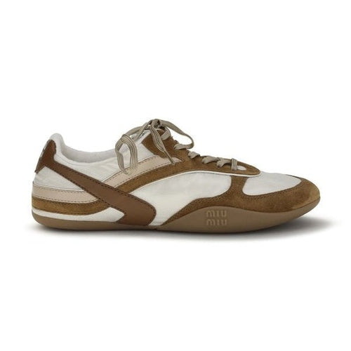 Miu Miu Multicolor Calf Leather Bos Taurus Athletic Sneakers