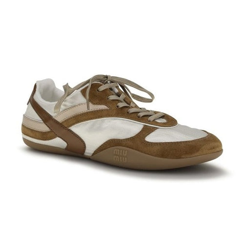 Miu Miu Multicolor Calf Leather Bos Taurus Athletic Sneakers