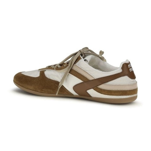 Miu Miu Multicolor Calf Leather Bos Taurus Athletic Sneakers