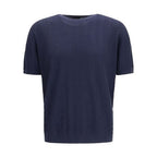Giorgio Armani Blue Silk Sweatshirt