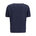 Giorgio Armani Blue Silk Sweatshirt