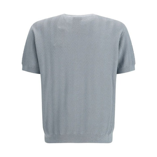 Giorgio Armani Gray Silk Sweatshirt