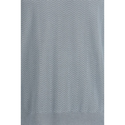Giorgio Armani Gray Silk Sweatshirt