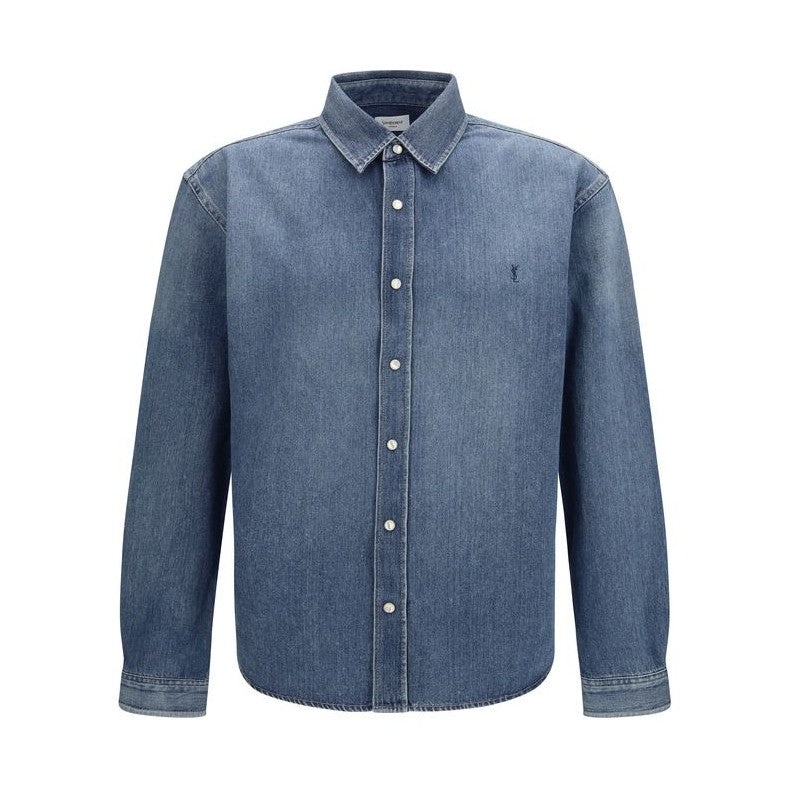 Saint Laurent Blue Denim Shirt
