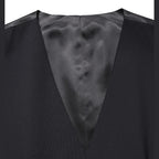 Dolce & Gabbana Black Wool Single Breasted Waistcoat Vest