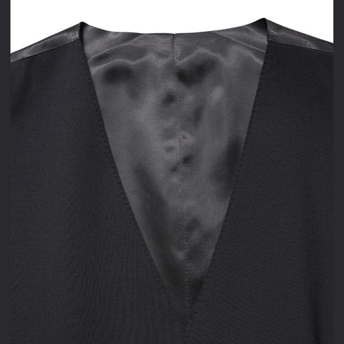 Dolce & Gabbana Black Wool Single Breasted Waistcoat Vest
