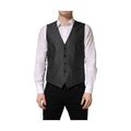 Dark Gray Single Breasted Men Waistcoat Vest