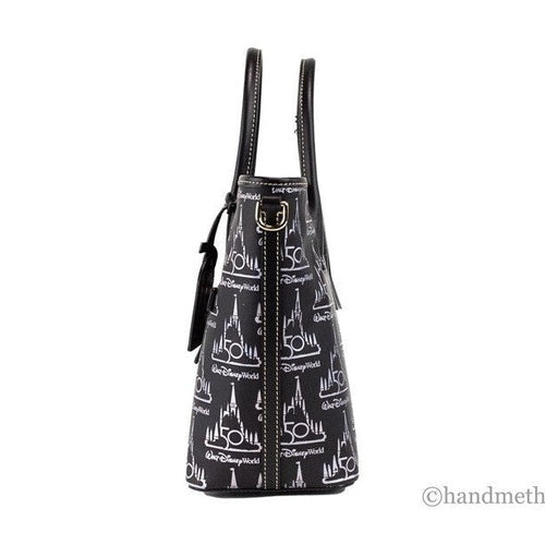 Dooney & Bourke Black Walt Disney World 50th Anniversary Leather Tote Bag