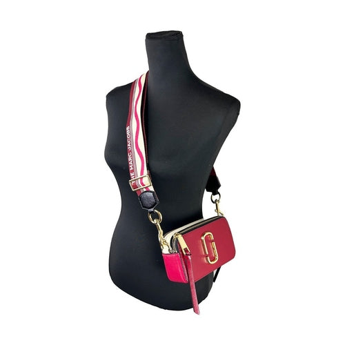 Marc Jacobs Snapshot Leather Shoulder Bag - Red Multi