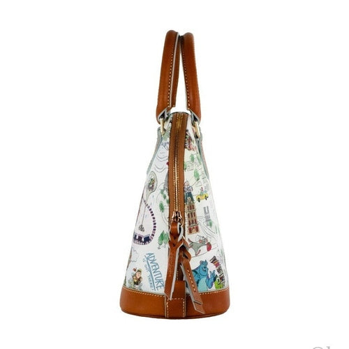 Dooney & Bourke Disney Pixar Maps Satchel Crossbody Bag Purse