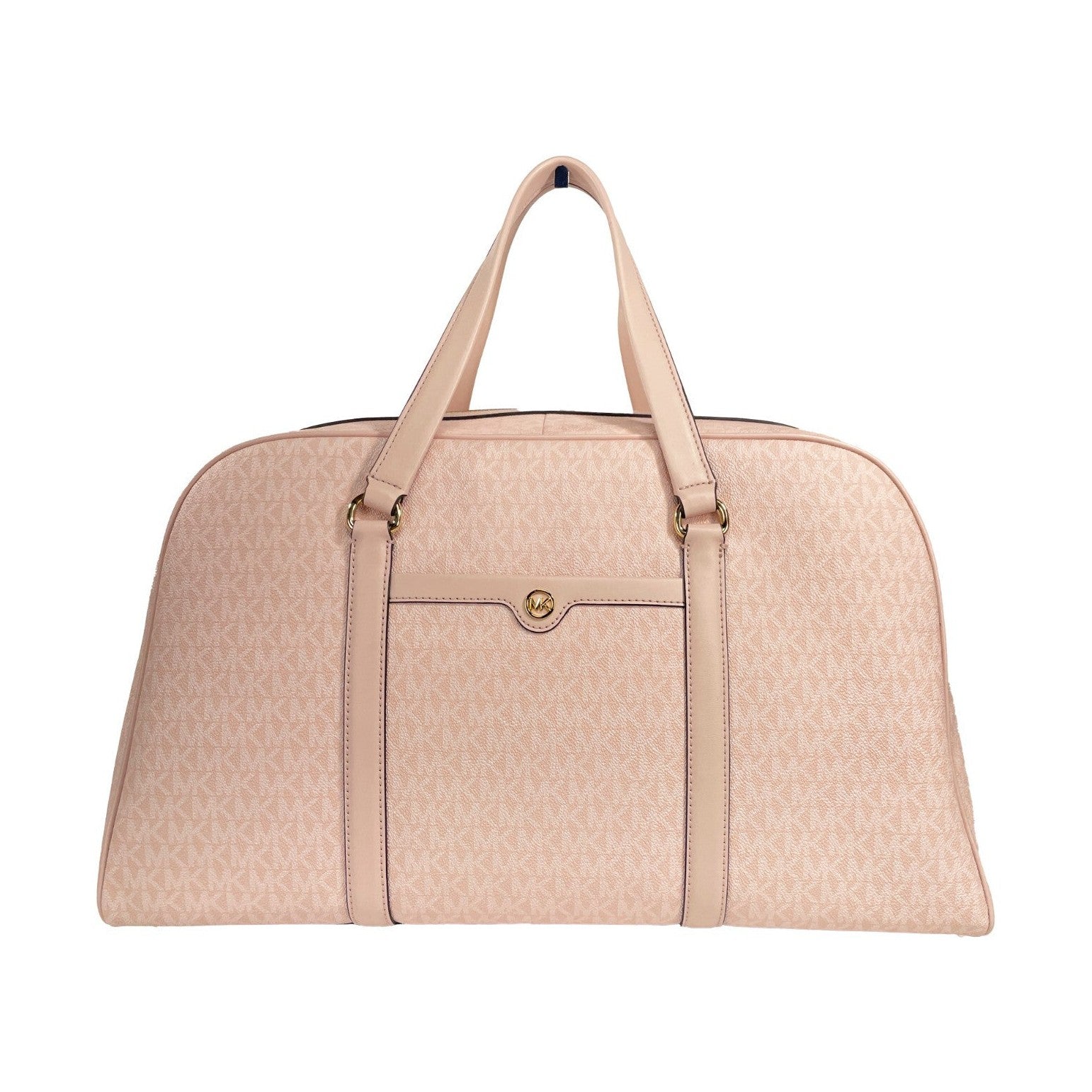 Michael Kors Travel Extra Large Powder Blush PVC Top Zip Weekender Luggage Bag