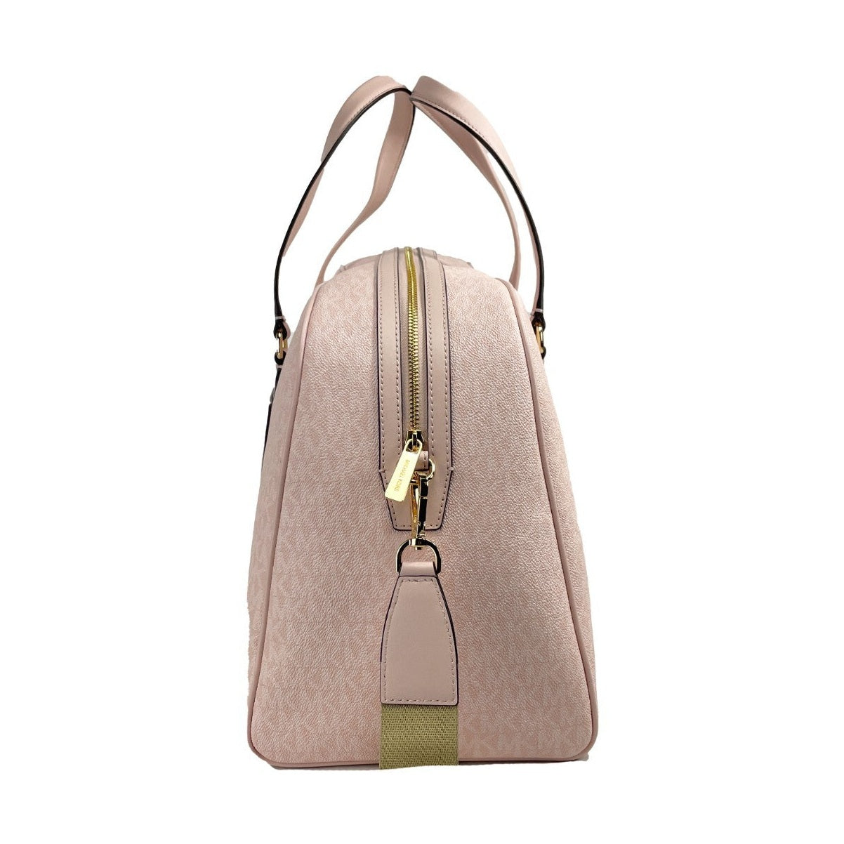 Michael Kors Travel Extra Large Powder Blush PVC Top Zip Weekender Luggage Bag