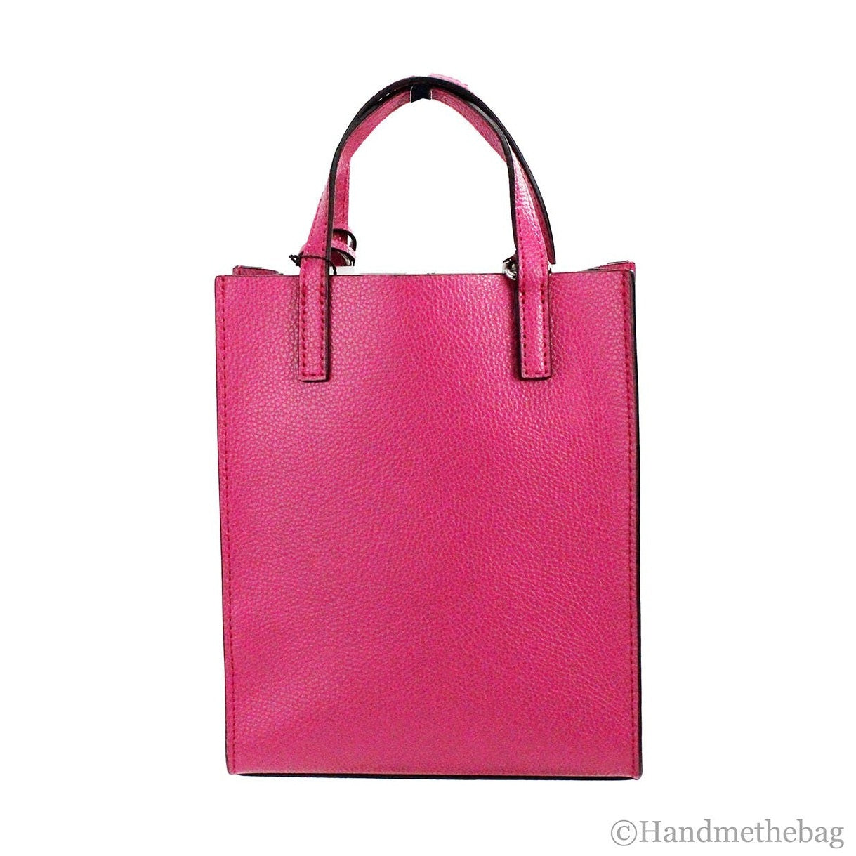 Marc Jacobs Mini Grind Cactus Flower Pebbled Leather Crossbody Tote Bag