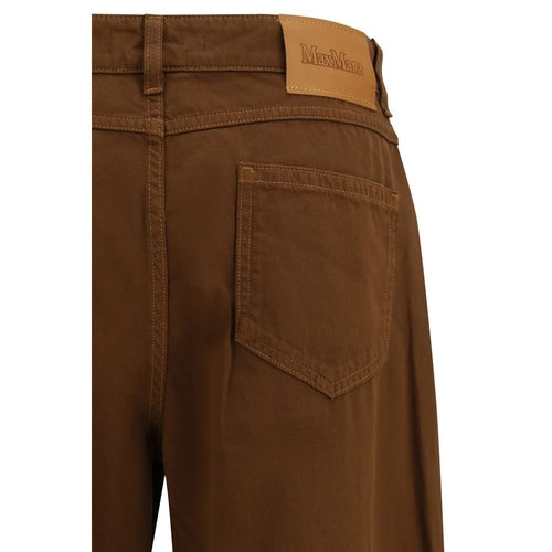 Max Mara Brown Cotton Pants