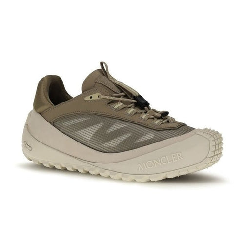 Moncler Gray Polyester Athletic Sneakers