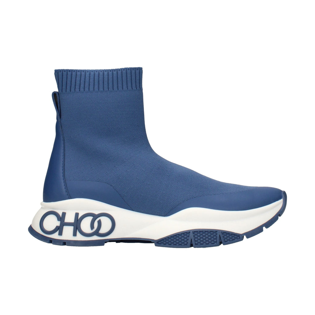 Jimmy Choo Blue Fabric Ankle Boots