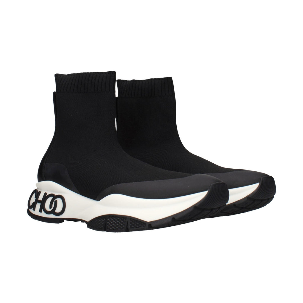 Jimmy Choo Black Fabric Ankle Boots