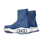 Jimmy Choo Blue Fabric Ankle Boots