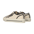 Jimmy Choo Beige Fabric Low Top Sneakers