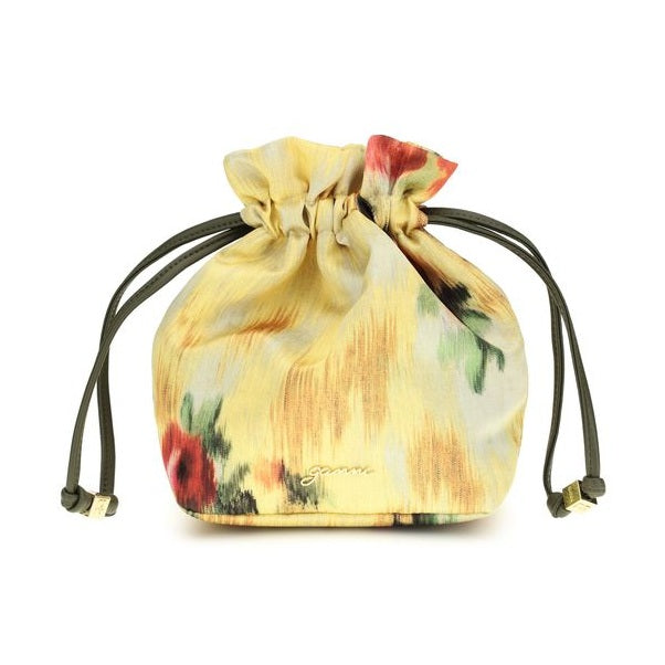 Ganni Bicolor Recycled Cotton Clutch Bag