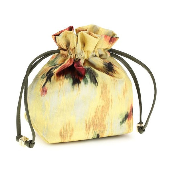 Ganni Bicolor Recycled Cotton Clutch Bag