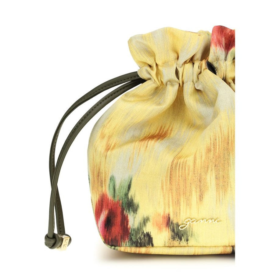 Ganni Bicolor Recycled Cotton Clutch Bag