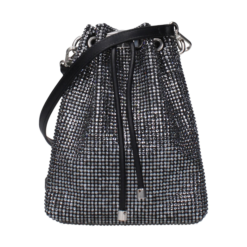 Jimmy Choo Black Satin Crossbody Bag