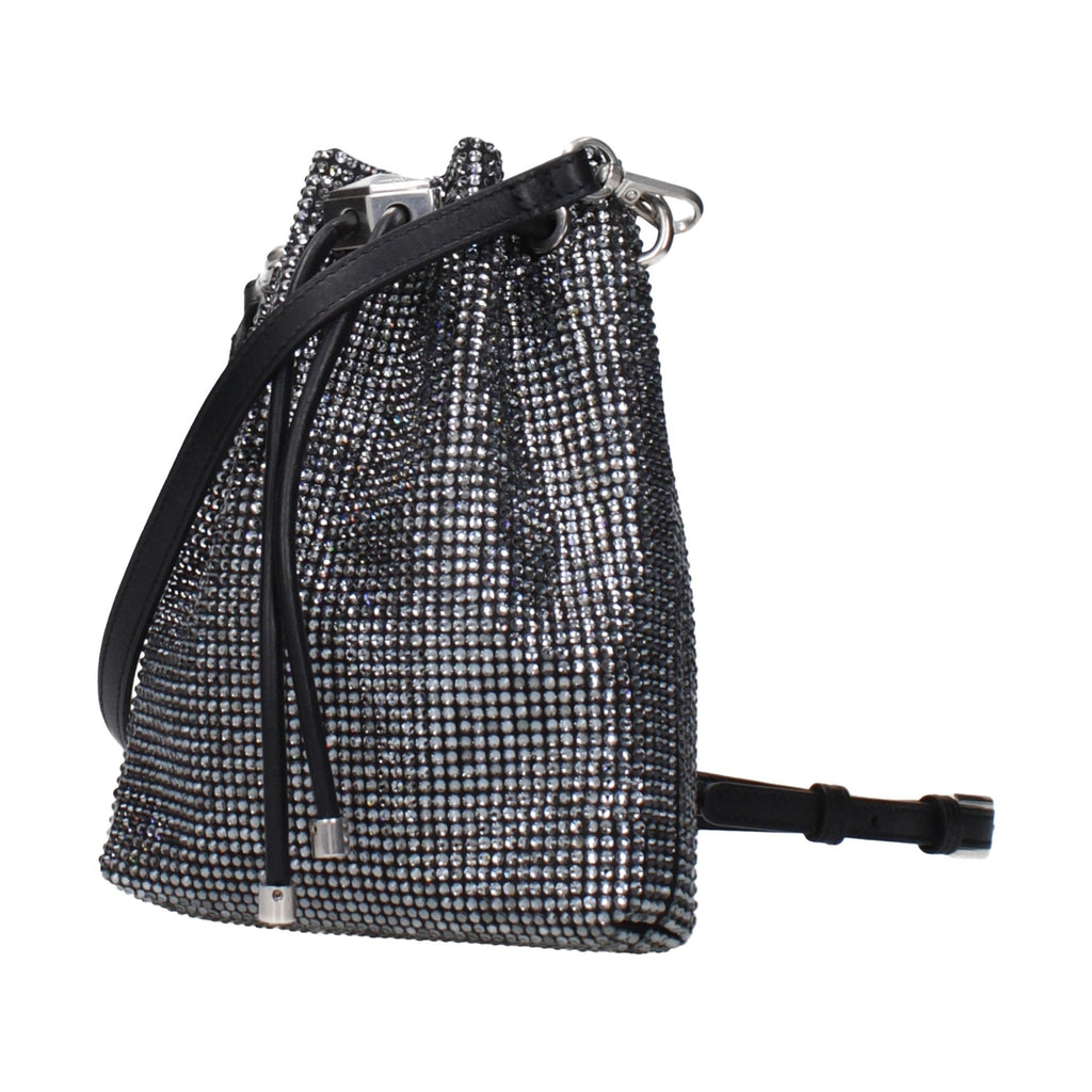 Jimmy Choo Black Satin Crossbody Bag