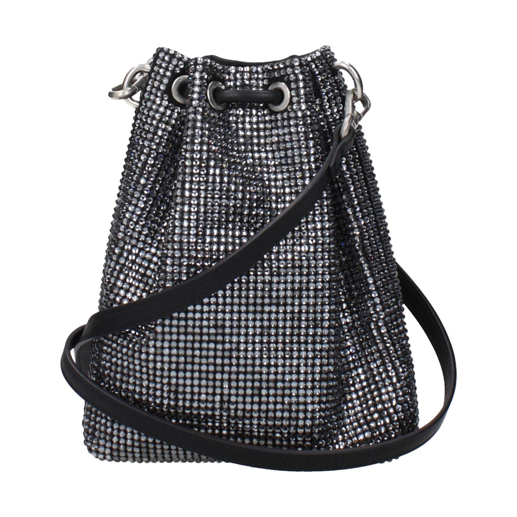 Jimmy Choo Black Satin Crossbody Bag