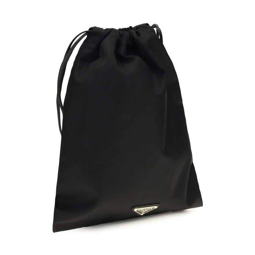 Prada Black Recycled Polyamide Clutch Bag