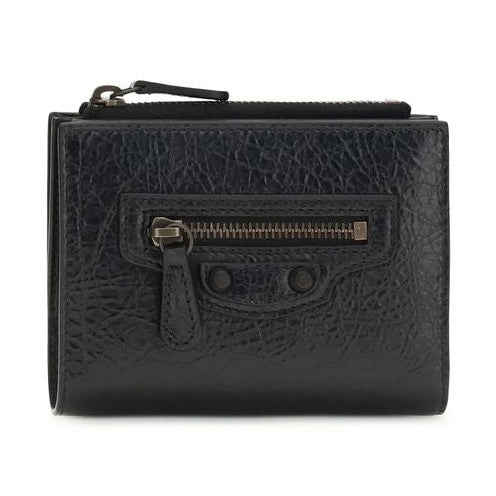 Balenciaga Black Lamb Ovis Aries Aries Wallet