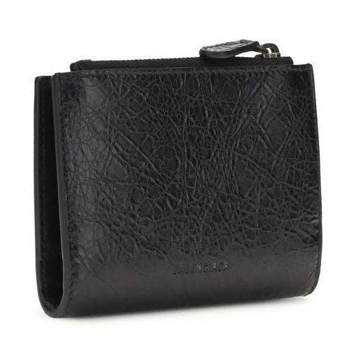 Balenciaga Black Lamb Ovis Aries Aries Wallet