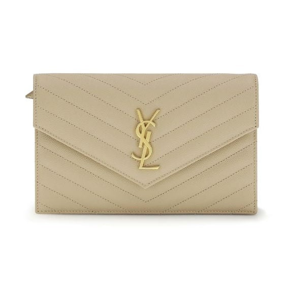 Saint Laurent Beige Calf Leather Bos Taurus Shoulder Bag