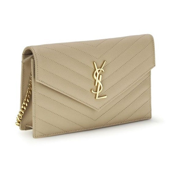 Saint Laurent Beige Calf Leather Bos Taurus Shoulder Bag