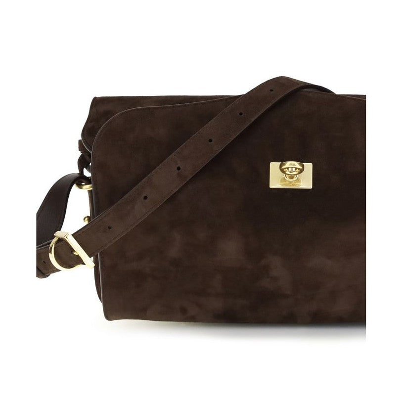 Balenciaga Brown Calf Leather Bos Taurus Shoulder Bag