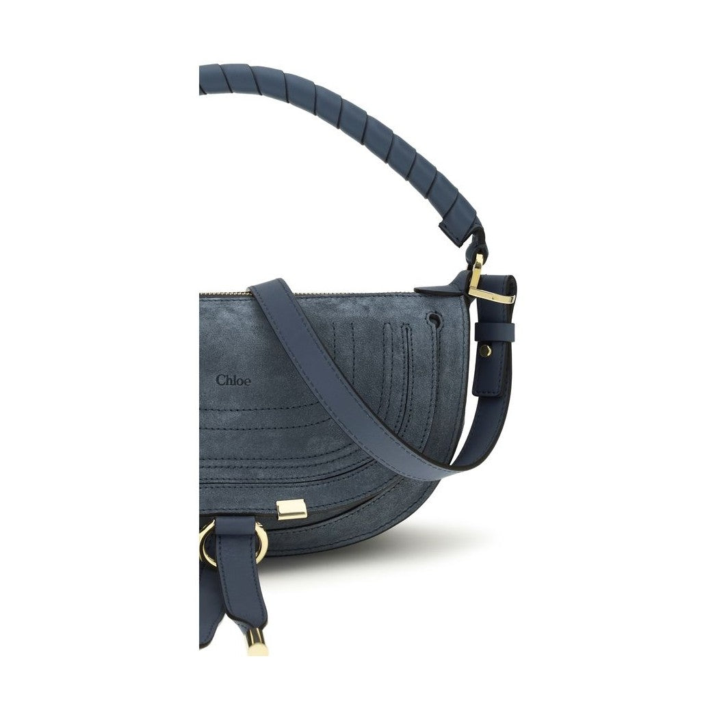 Chloé Blue Calf Leather Bos Taurus Shoulder Bag