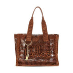 Chloé Brown Raffia Shoulder Bag