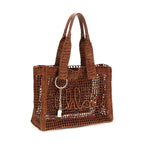Chloé Brown Raffia Shoulder Bag