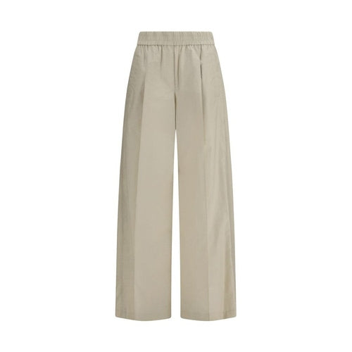Brunello Cucinelli Beige Cotton Casual Pants