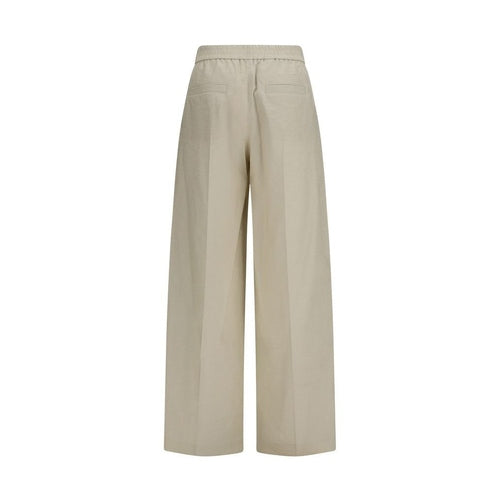 Brunello Cucinelli Beige Cotton Casual Pants