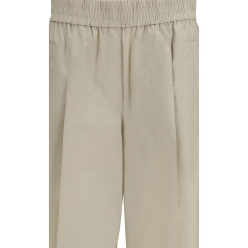 Brunello Cucinelli Beige Cotton Casual Pants