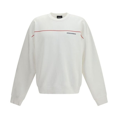 Dsquared² White Cotton Sweatshirt