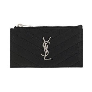 Saint Laurent Black Calf Leather Bos Taurus Wallet