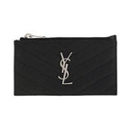 Saint Laurent Black Calf Leather Bos Taurus Wallet