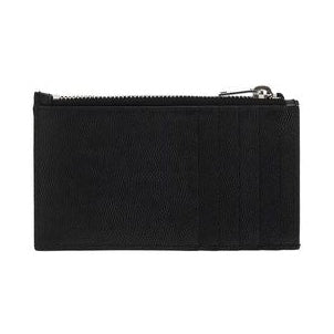 Saint Laurent Black Calf Leather Bos Taurus Wallet