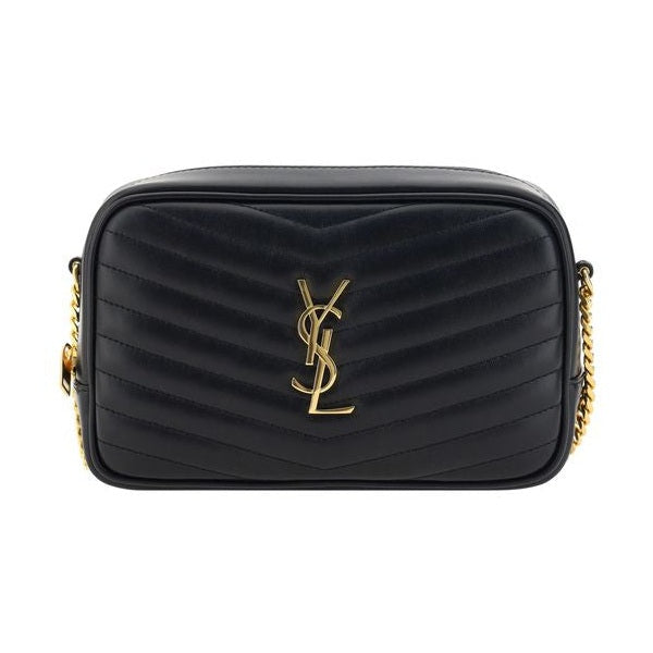 Saint Laurent Black Calf Leather Bos Taurus Shoulder Bag