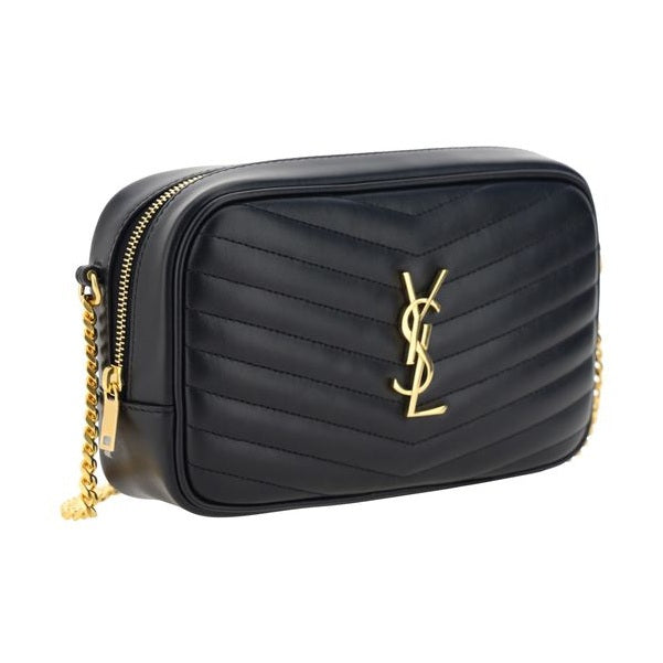 Saint Laurent Black Calf Leather Bos Taurus Shoulder Bag