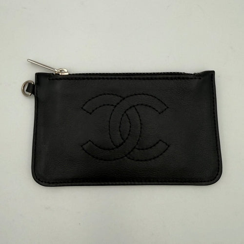 Chanel CHANEL Lamb Leather Coin Purse/Card Holder
